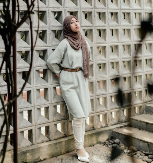 OOTD Hijab Adiba Khanza. (Instagram/@adiba.knza)
