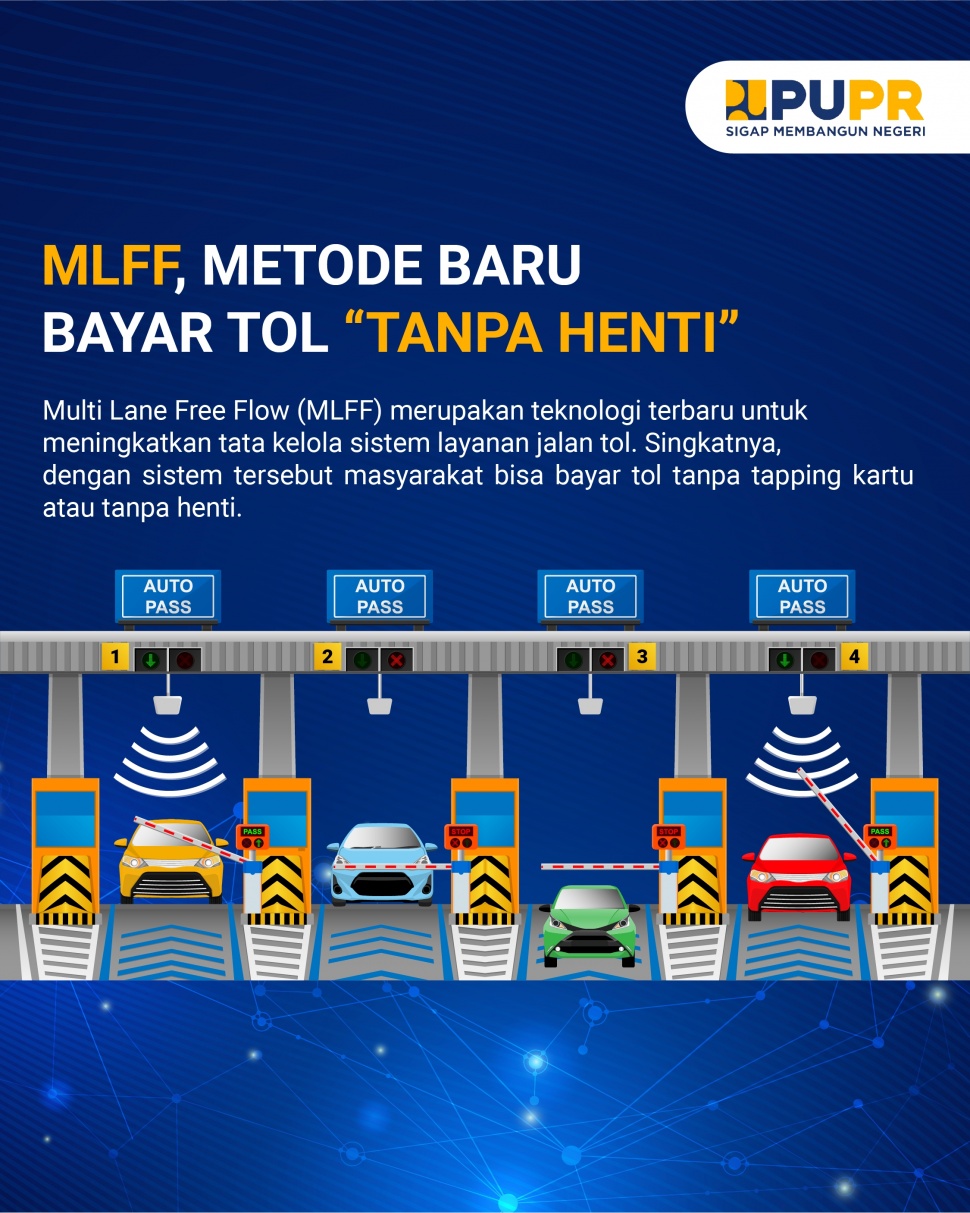 MLFF jadi metode baru bayar tol tanpa berhenti. (Dok: PUPR)