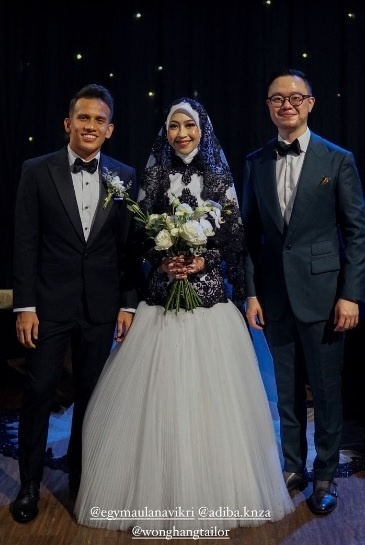 Jonathan Wongso, Desainer Jas Egy Maulana Vikri Saat Menikahi Adiba Khanza. (Instagram)