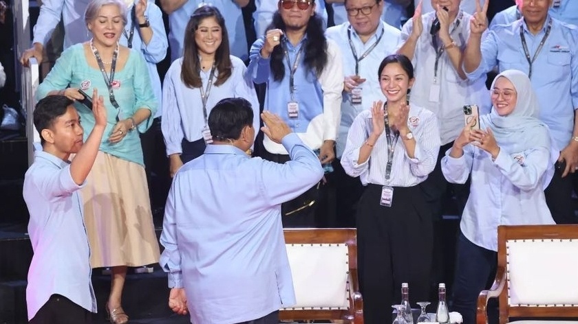 Kirana Larasati Duduk di Barisan Depan Saat Debat Capres 2024 (Instagram/@Gerindra)