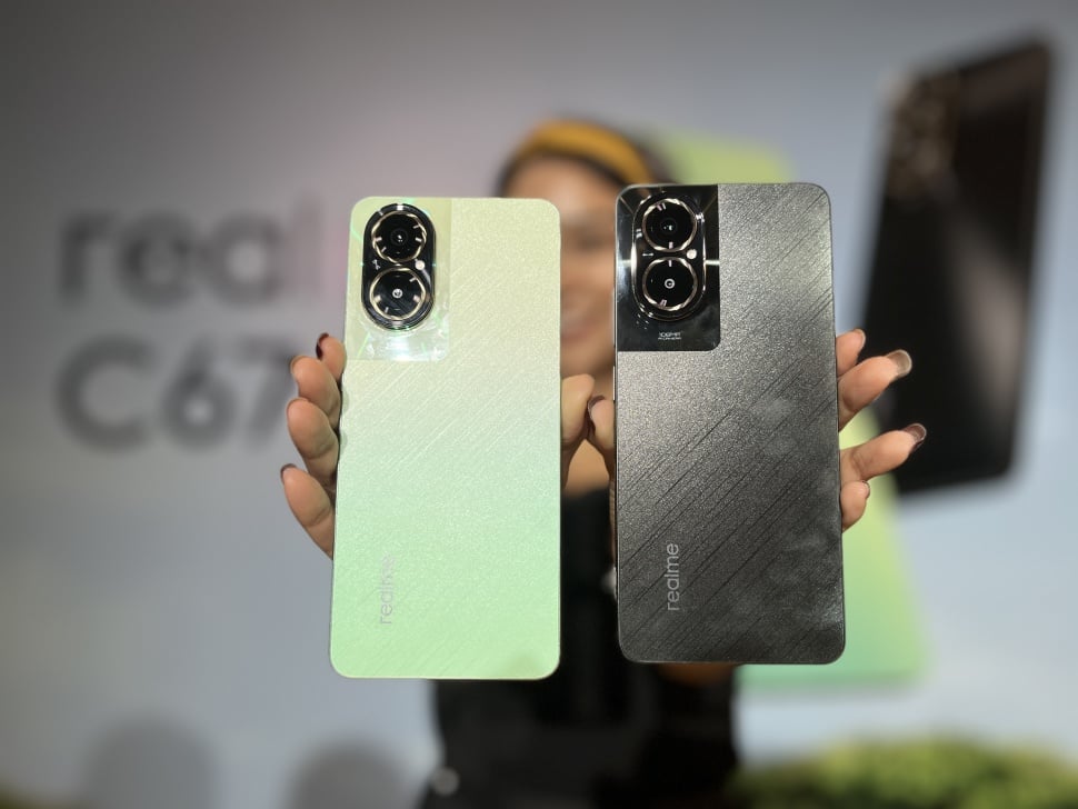 Realme C67 resmi meluncur di Indonesia pada Selasa (19/12/2023). [Suara.com/Dicky Prastya]