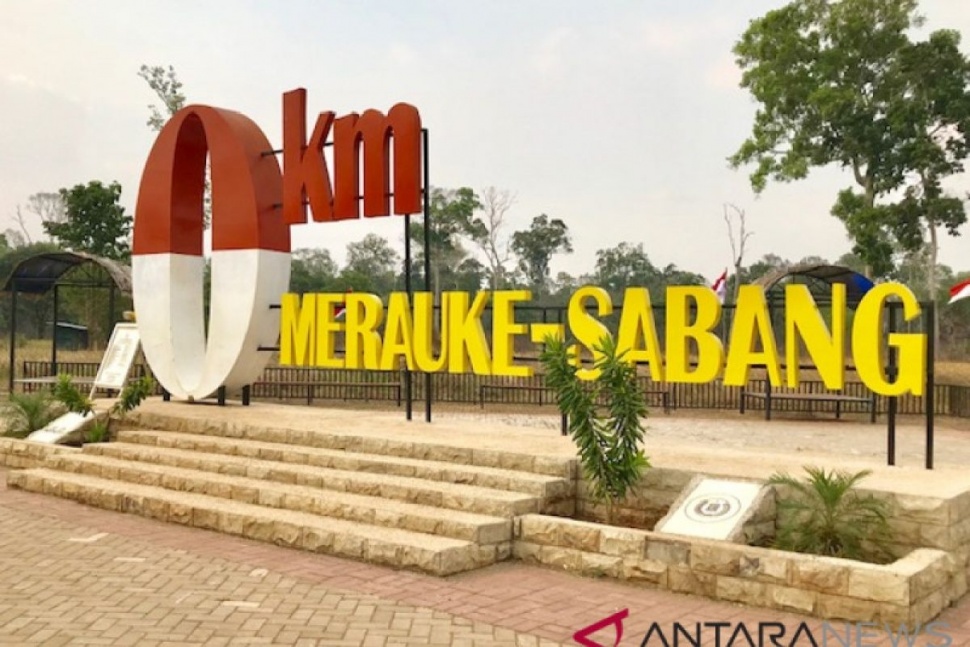 Titik Nol Kilometer Merauke. (Dok. ANTARA)