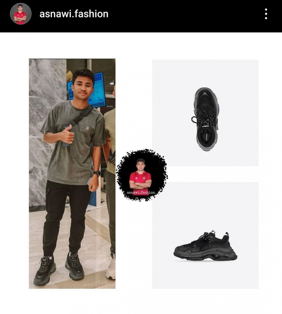 Koleksi Sepatu Mewah Asnawi Mangkualam. (Instagram/@asnawi.fashion)