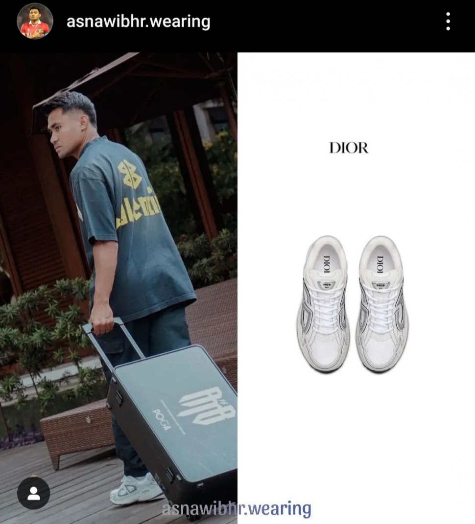 Koleksi Sepatu Mewah Asnawi Mangkualam. (Instagram/@asnawibhr.wearing)