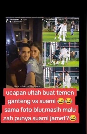 Ucapan ulang tahun Azizah Salsha untuk teman vs Arhan (Tiktok)