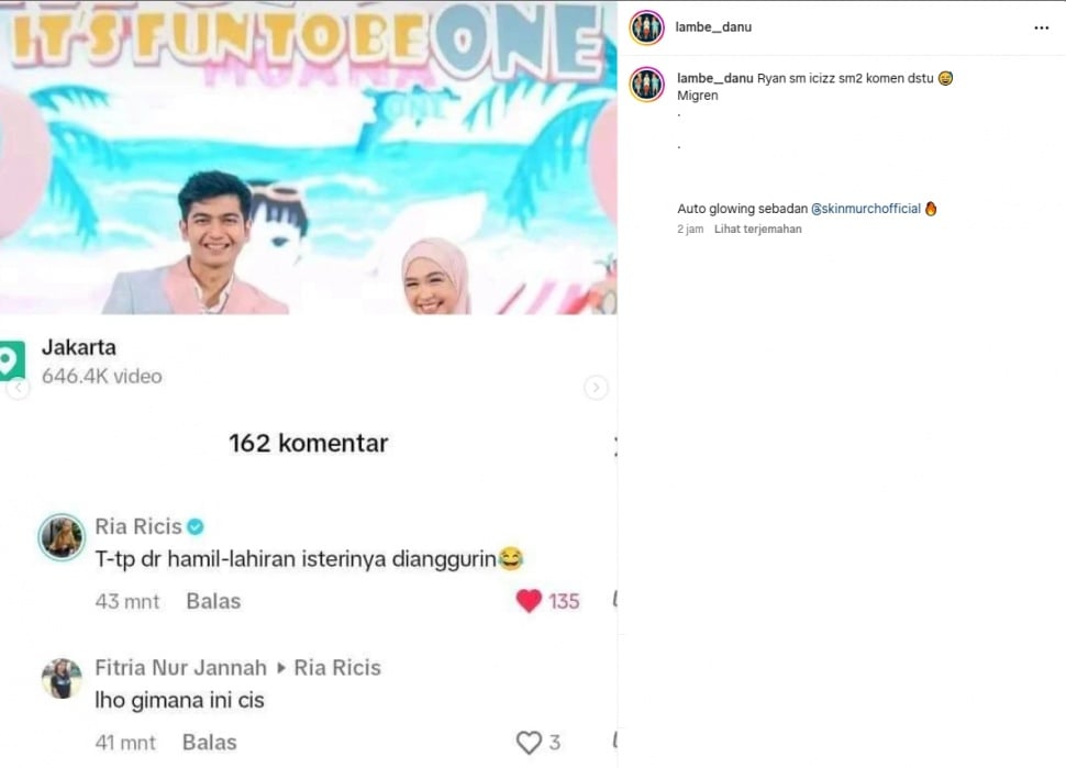 Ria Ricis sebut dirinya diabaikan oleh sang suami (instagram)