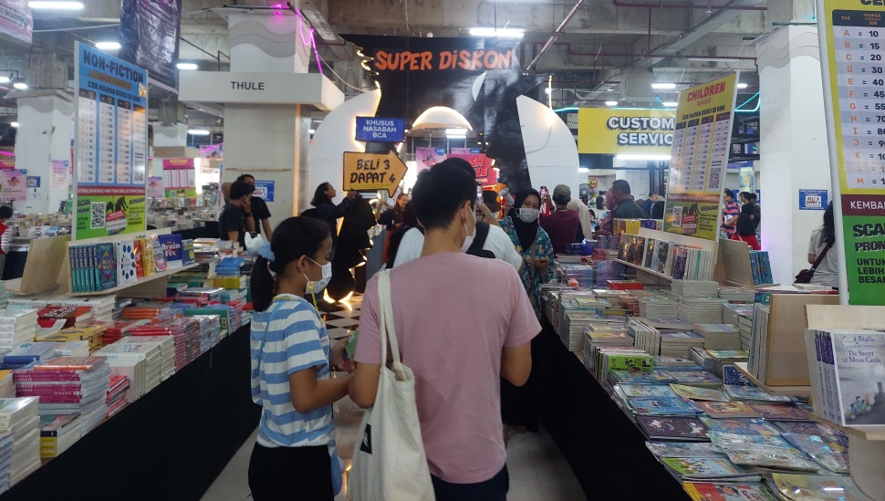 Pameran buku Big Bad Wolf (BBW) 2023. (Suara.com/Lilis Varwati)