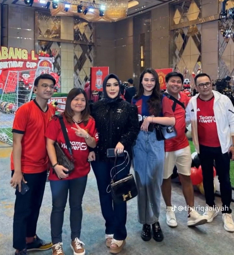 Aaliyah Massaid Kenakan Jersey di Ultah Baby L (Instagram)