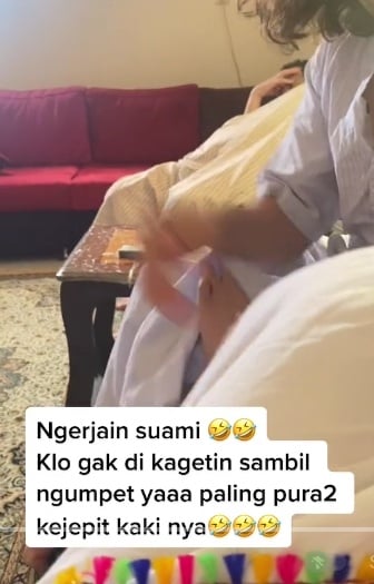 Tangkapan layar ruang tengah rumah Citra Insani di Arab Saudi. (TikTok/@citrainsanibbc)