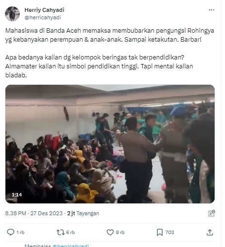 Penggerudukan Rohingya oleh mahasiswa (X)