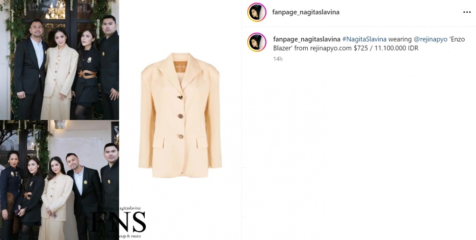 Pakaian Nagita Slavina (Instagram/fanpage_nagitaslavina)