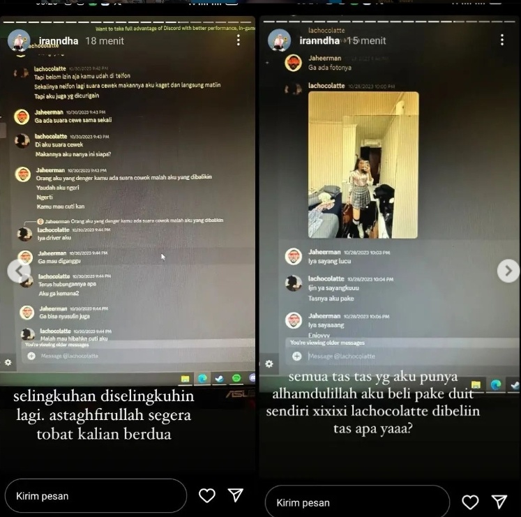 Bella Damaika dan Elmer Syaherman diduga berselingkuh orang lain lagi (Instagram)