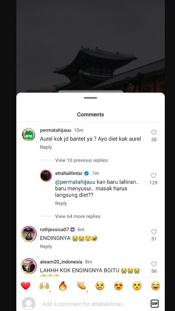 Atta Halilintar balas komentar nyinyir netizen [Instagram/@attahalilintar]
