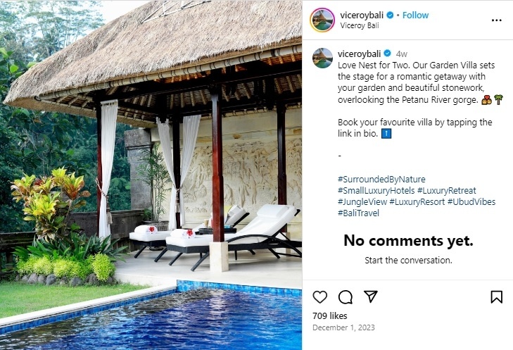 Hotel Viceroy Bali (Instagram)