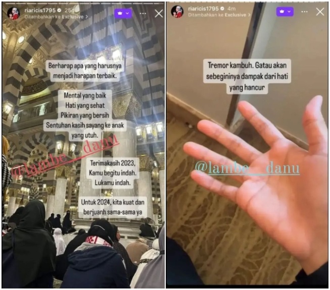 Curhatan Ria Ricis di Instagram Story ekslusif (Instagram)