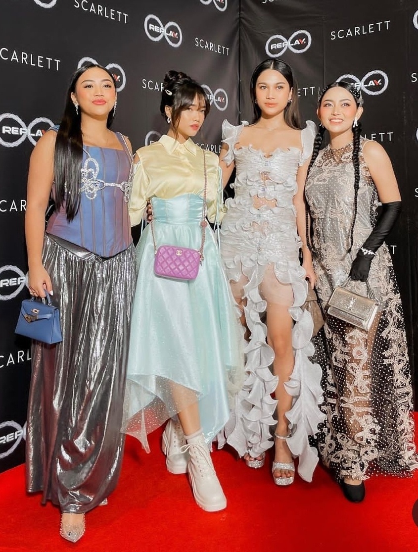 OOTD Fuji, Azizah Salsha dan Rachel Vennya di Met Gala Replay 2023 (Instagram)