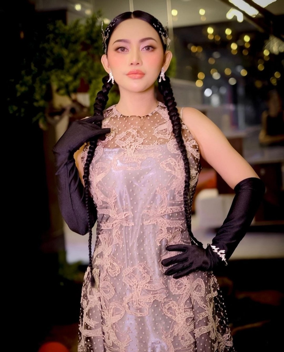 OOTD Rachel Vennya di Met Gala Replay 2023 (Instagram)