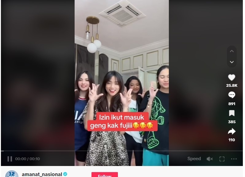 Fuji di TikTok PAN (TikTok)