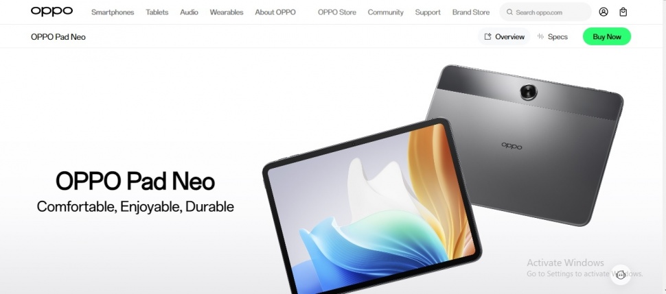 Oppo Pad Neo. [Oppo Malaysia]