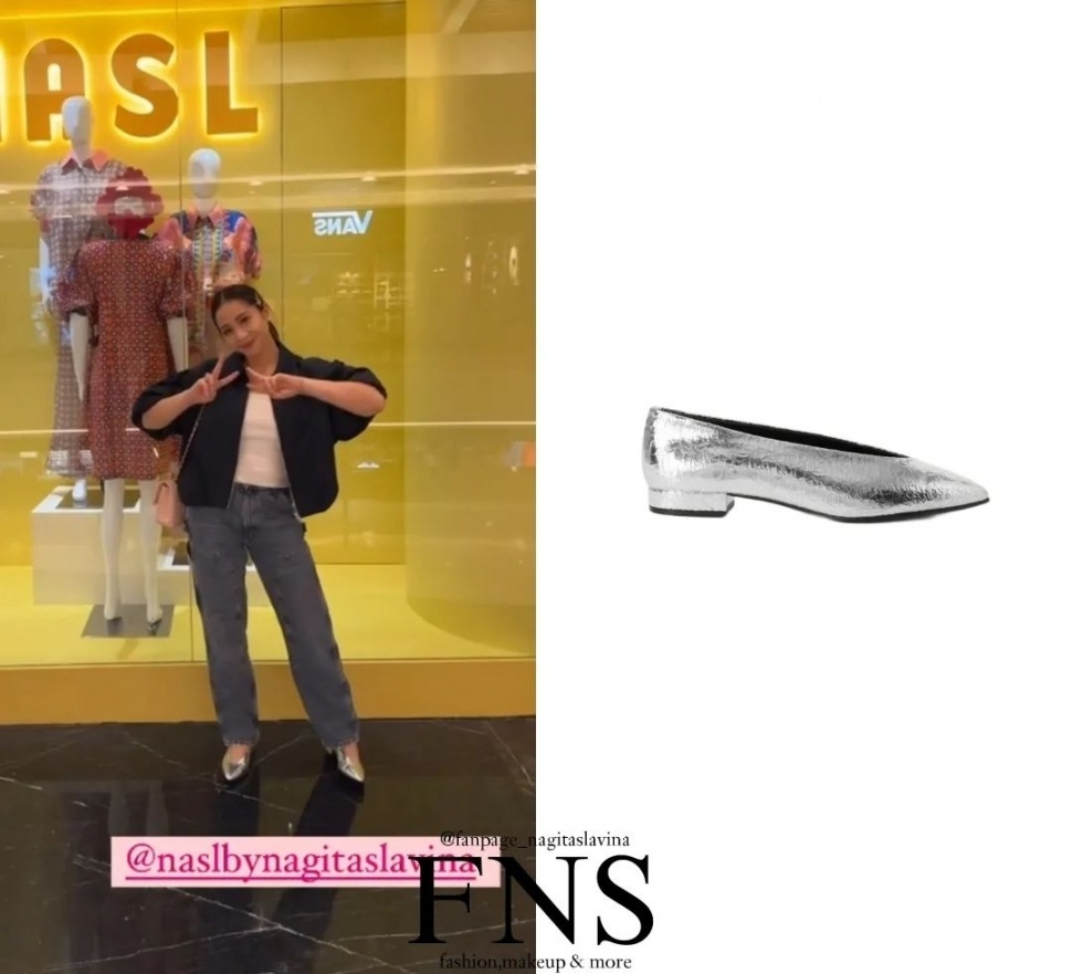 Koleksi Fashion Serba Silver Nagita Slavina (Instagram)