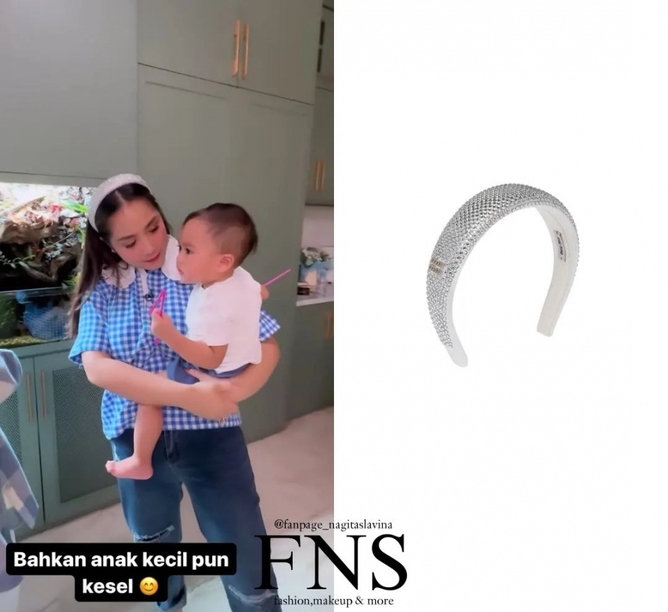 Koleksi Fashion Serba Silver Nagita Slavina (Instagram)