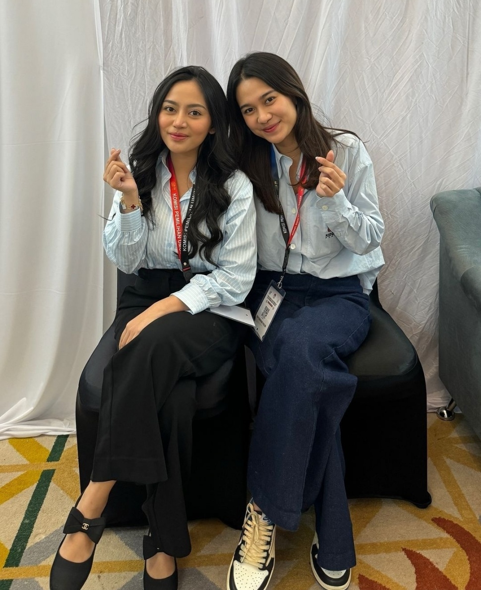 OOTD Rachel Vennya dan Azizah Salsha di Debat Cawapres 2024 (Instagram)