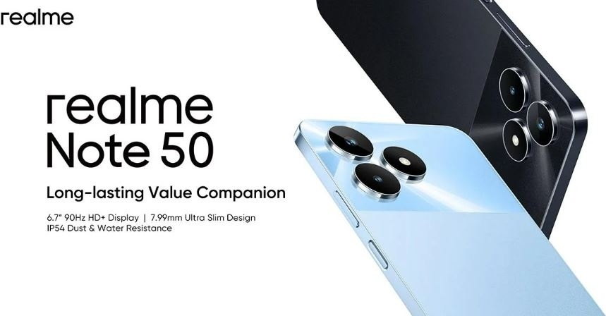 Teaser Realme Note 50. (Realme)