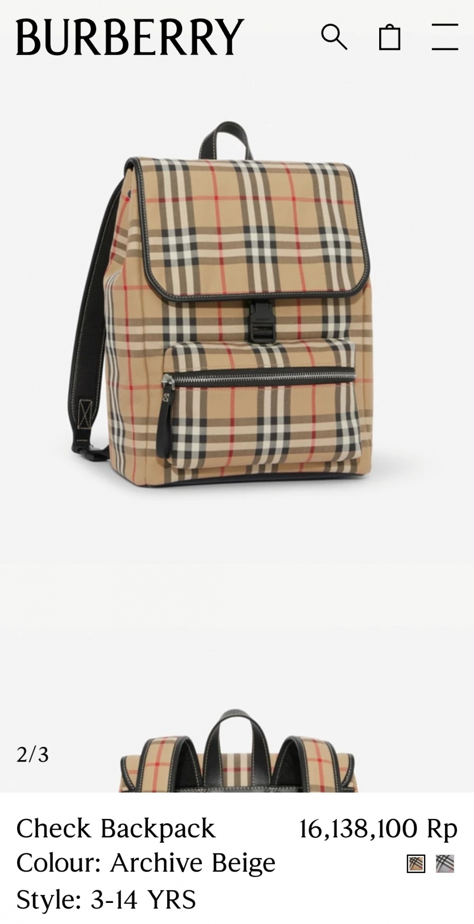 Tas Branded Jan Ethes (Burberry)