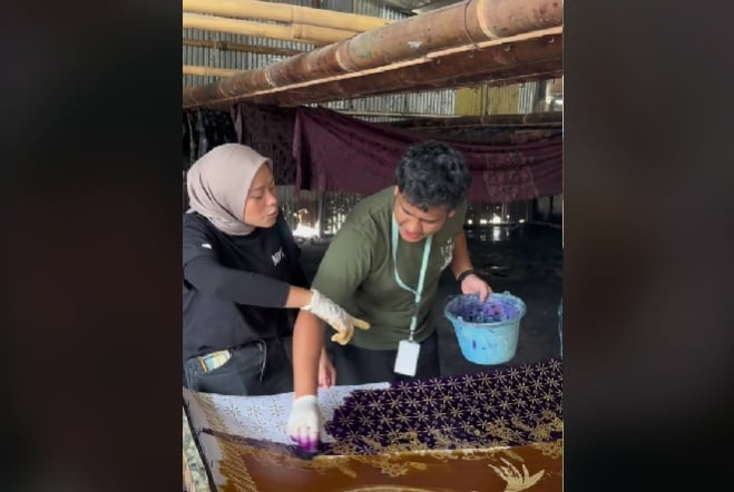 Potret kedekatan Rara Putri Cak Imin dan Mikail Baswedan. (TikTok/@rrrrrrarifa)