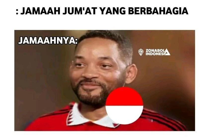 Meme Indonesia lolos 16 besar Piala Asia 2023. (Twitter atau X)