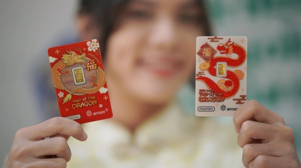 Emas batangan Antam Logam Mulia bersertifikat dengan kemurnian tinggi siap untuk investasi