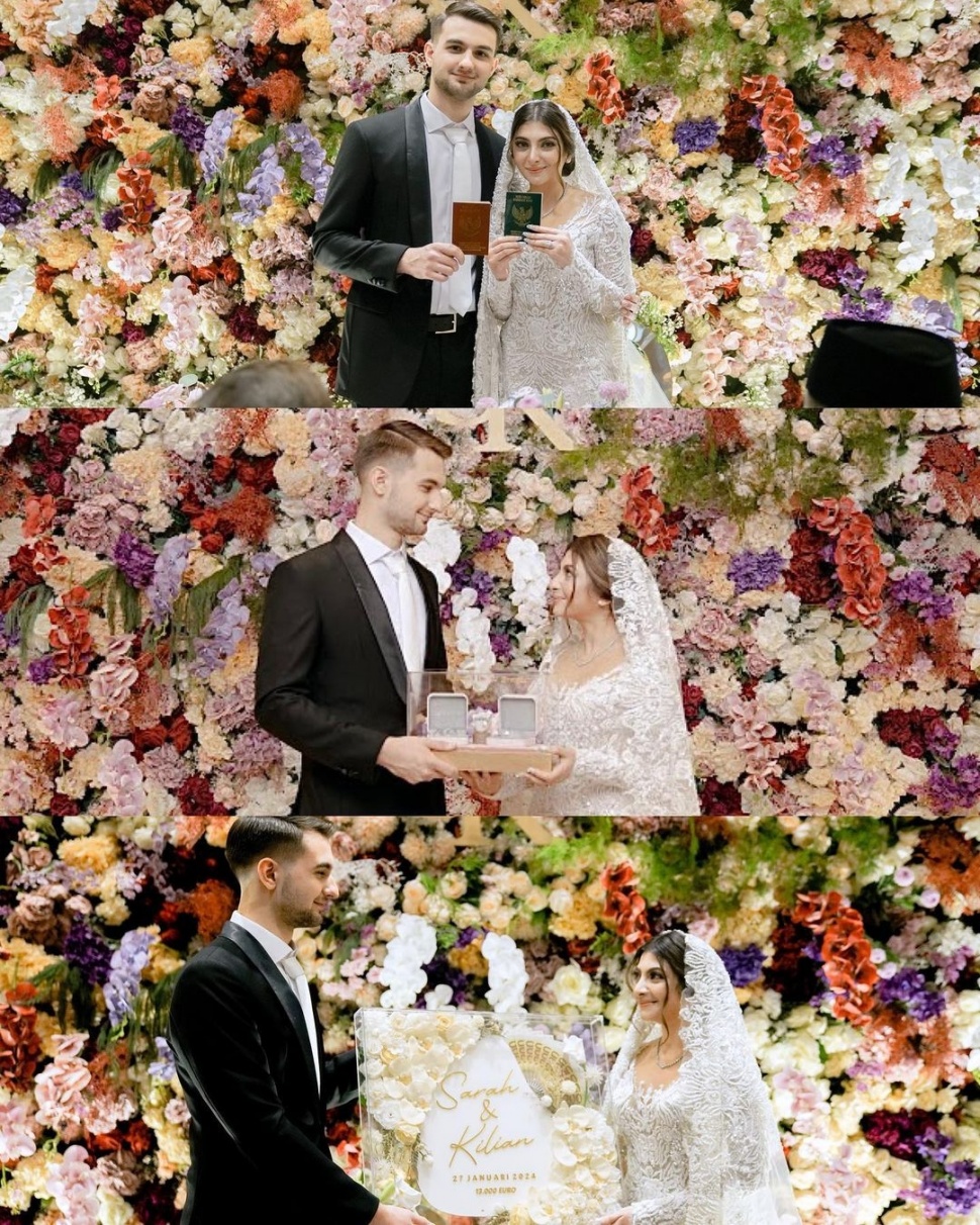 Potret pernikahan Sarah Keihl dan suaminya [Instagram/@sarahkeihl]