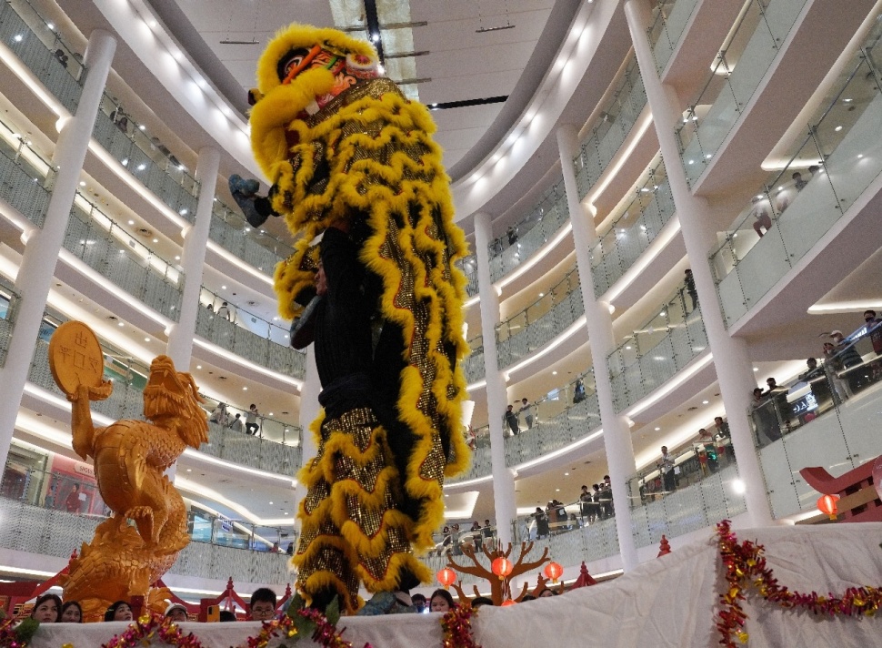 Atraksi Barongsai di Lippo Malls (Dok. Istimewa)