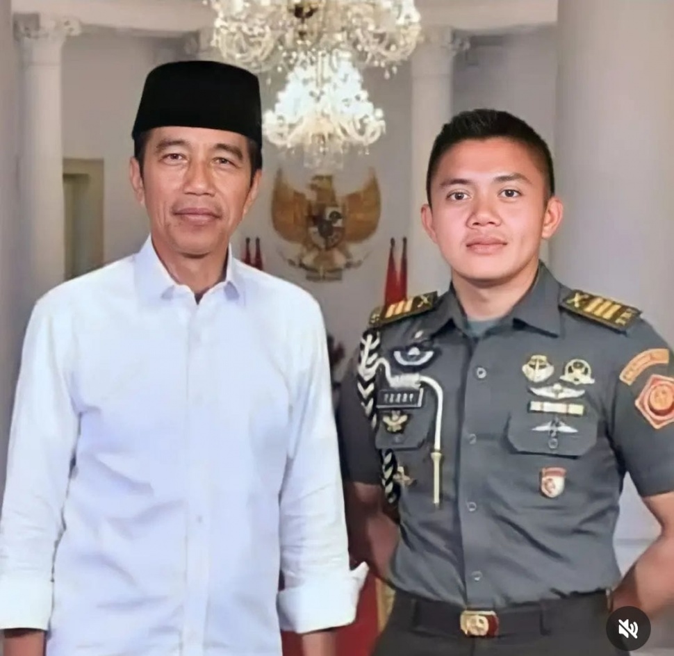Mayor Teddy Indra Wijaya, ajudan Prabowo Subianto. (Instagram/@tedskygallery)