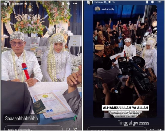 Andika Kangen Band menikah lagi dengan Ayu Kartika (Instagram)