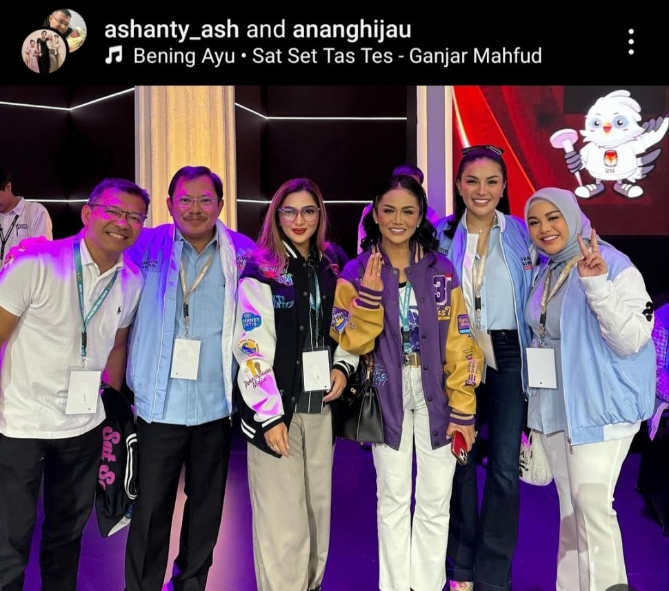 Anang Hermansyah, dr. Terawan, Ashanty, Krisdayanti, Nikita Mirzani, dan Aurel Hermansyah. (Instagram/@ashanty_ash)