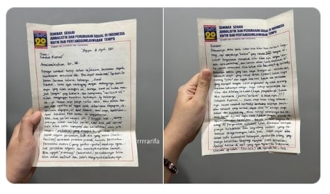 Surat Cinta Cak Imin Untuk Rustini Murtadho Saat Masih Pacaran (X/@afishcow)