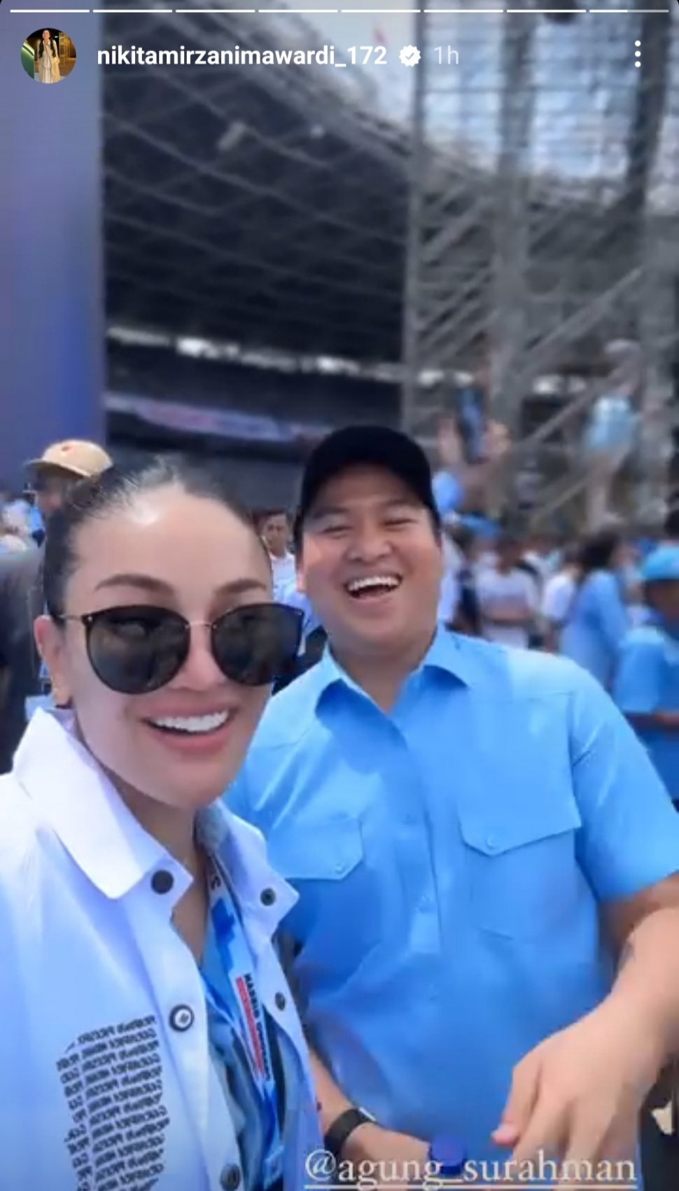 Artis hadir kampanye akbar Prabowo Subianto di GBK. (Instagram)