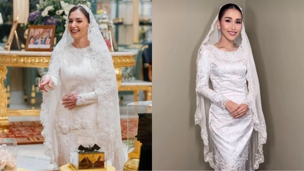 Adu Gaya Baju Kurung Ayu Ting Ting dan Anisha Rosnah (Instagram)