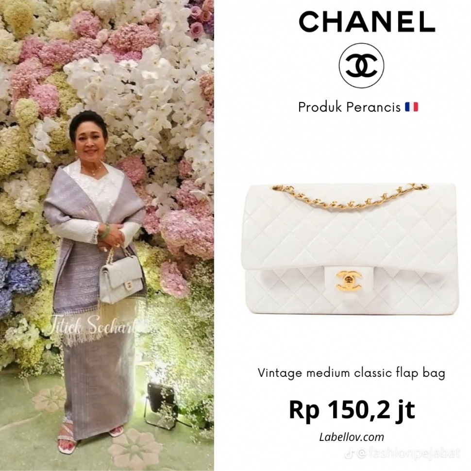 Koleksi Tas Chanel Vintage Titiek Soeharto (TikTok/ Fashion Pejabat)