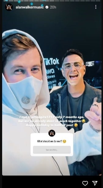 Unggahan Alan Walker [Instagram]