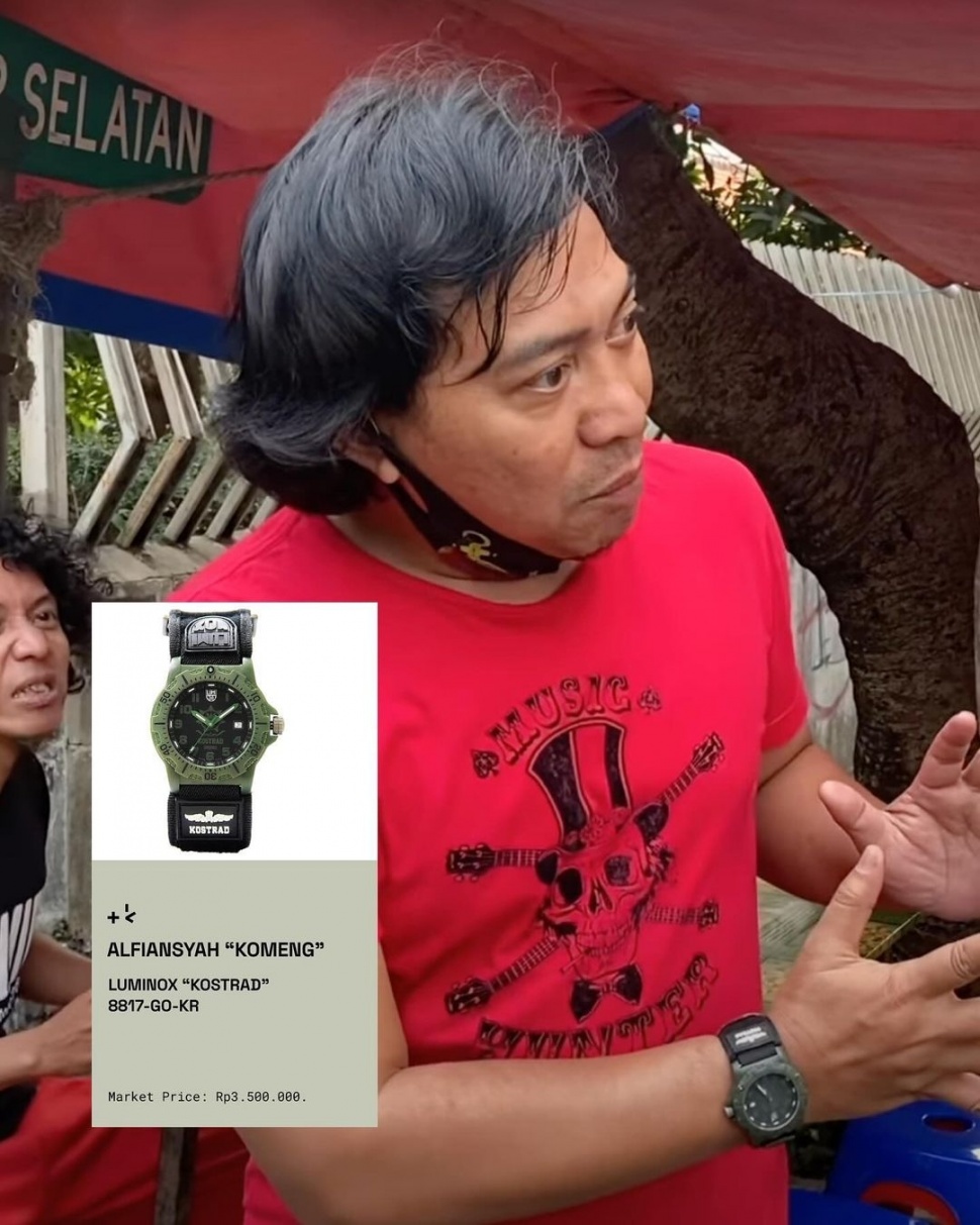Harga jam tangan Komeng menjadi sorotan netizen. (Instagram @tankamedium)