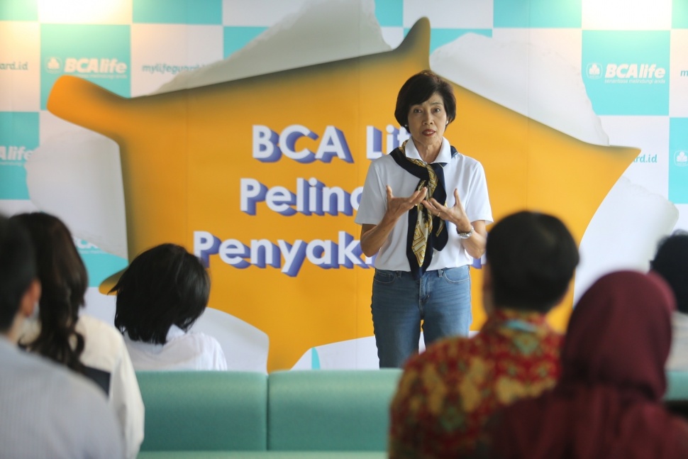 Presiden Direktur & Chief Executive Officer (CEO) BCA Life, Christine Setyabudhi saat peluncuran  BCA Life Pelindung Penyakit Kritis. (Foto: Dpk. BCA Life) 