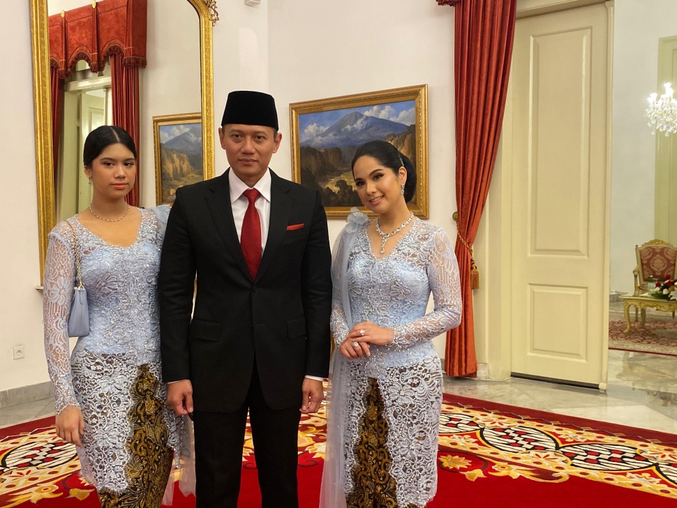 Agus Harimurti Yudhoyono (AHY) jelang dilantik jadi Menteri ATR di Istana, Rabu (21/2/2024). (Foto: Istimewa)