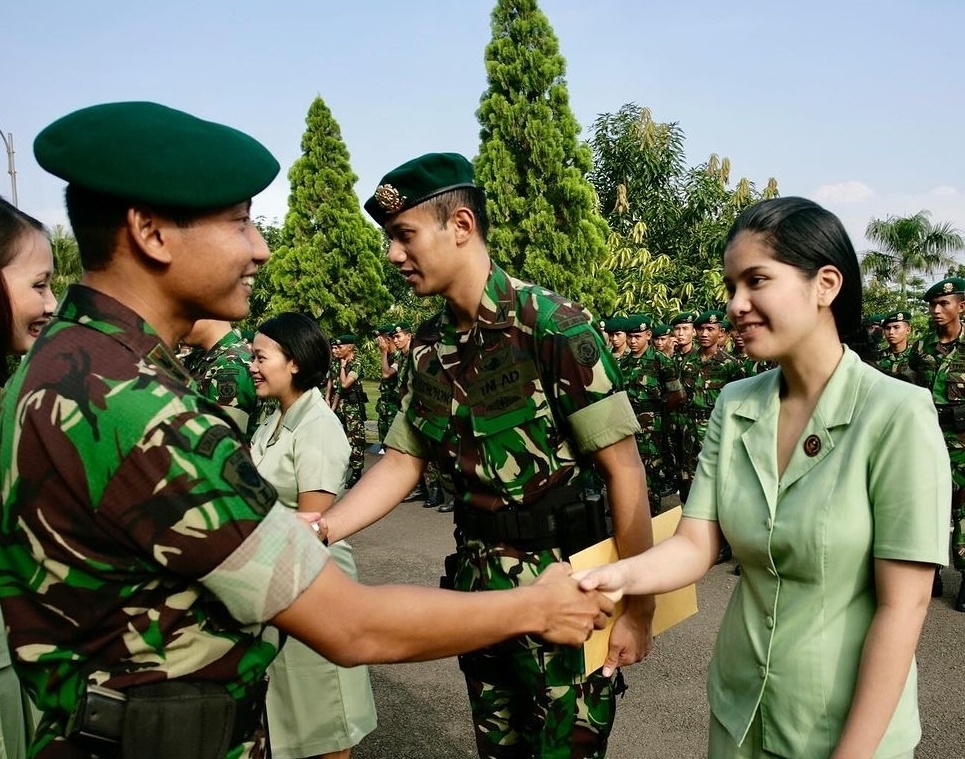 Potret Annisa Pohan Saat Jadi Ibu Persit (Instagram)