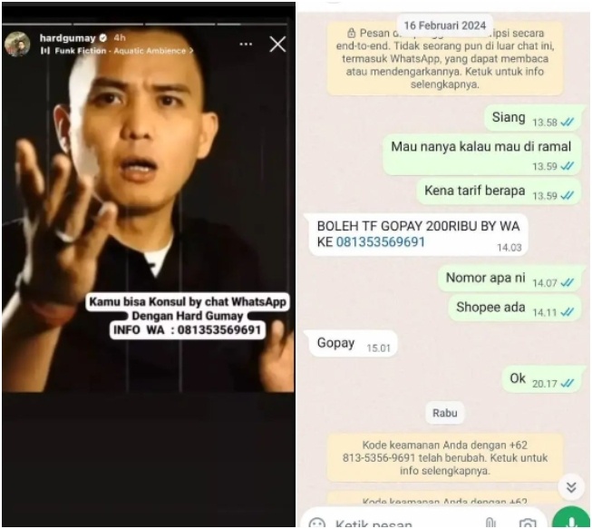 Hard Gumay dituding menipu dengan membuka konsultasi berbayar (Instagram)