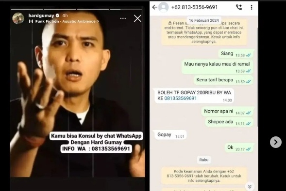 Sindir Jasa Ramal Hard Gumay Rizky Billar Bagi Bagi Duit Rp200 Ribu Jangan Buat Konsultasi Ya 6629