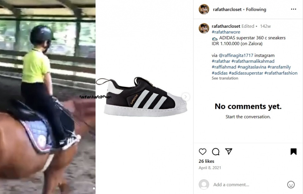 Koleksi sepatu mahal Rafathar Malik Ahmad (Instagram/rafatharcloset)