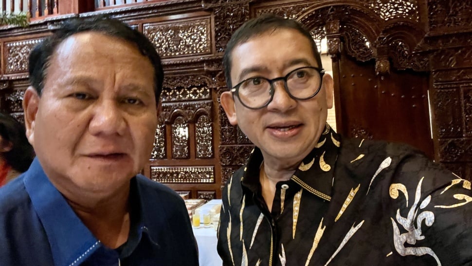 Menhan Prabowo Subianto dan Politisi Gerindra Fadli Zon. [X/@fadlizon]