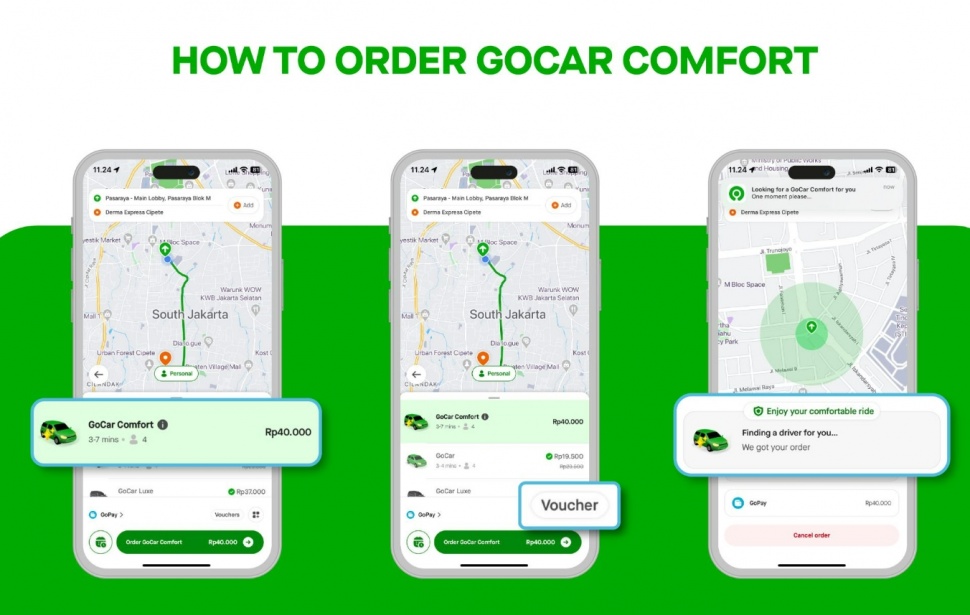 Ilustrasi GoCar Comfort. (Gojek)